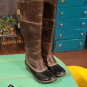 Sorel NL2321 Slimpack II Equestrian Waterproof Riding Womens Boots Size 8